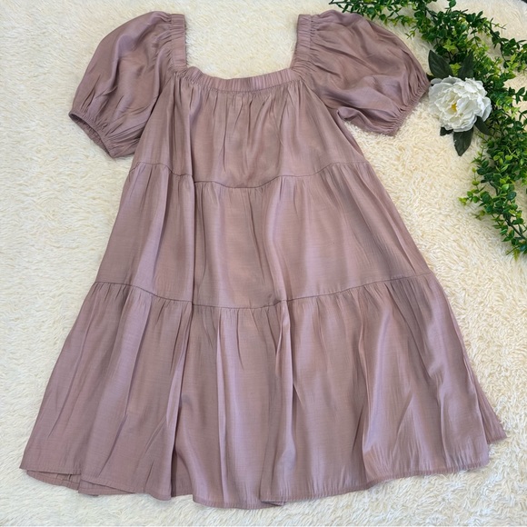 Made with Love Dresses & Skirts - Made with Love Dusty Rose Babydoll Dress Size Large
